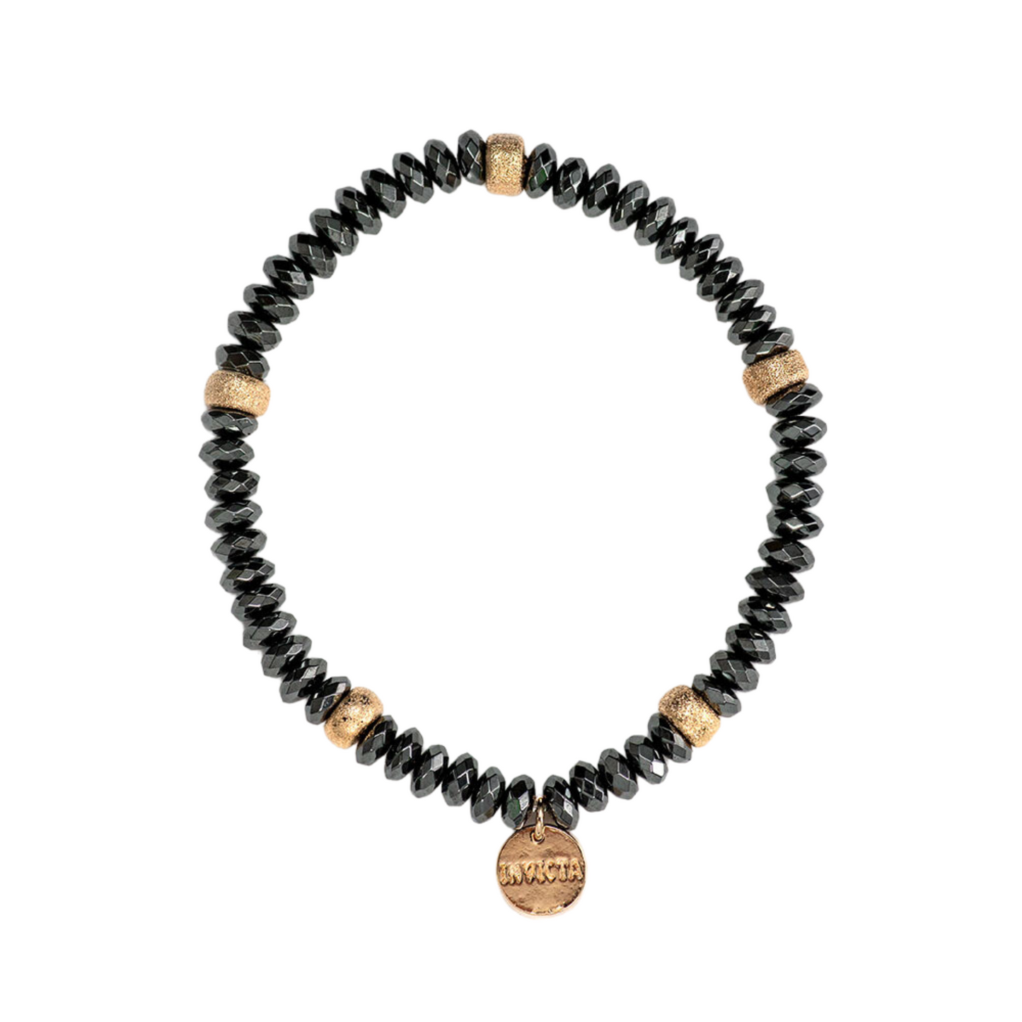 Unisex Black and Gold Pearl Bracelet | Angels | Undefeated